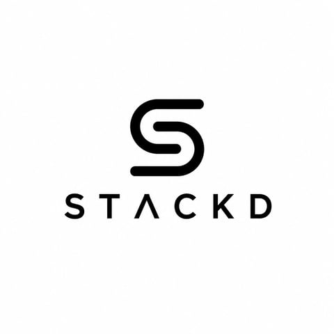 Stackd logo featuring an S symbol above the word Stackd in modern sans-serif font