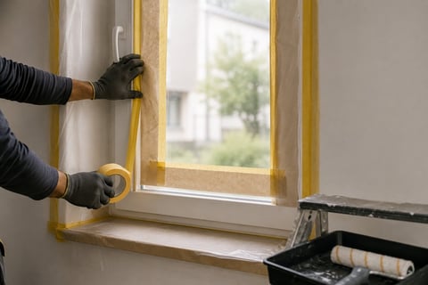 Haus- und Renovierungsarbeiten mit Malervorarbeiten