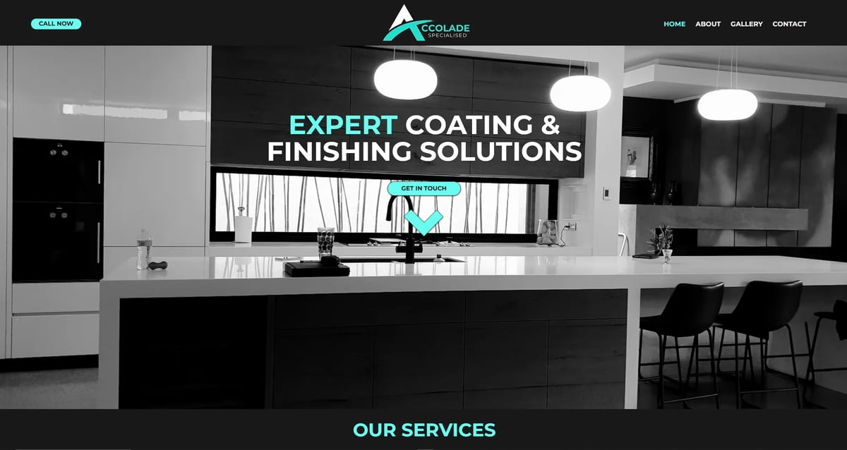 Accolade Specialised brand and website designed by Woods Media Promotions