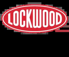 Lockwood brand logo in red and white oval shape