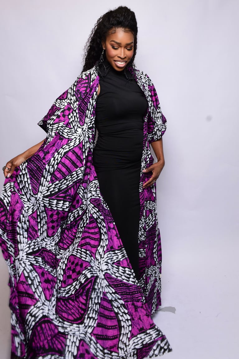 African Duster Purple