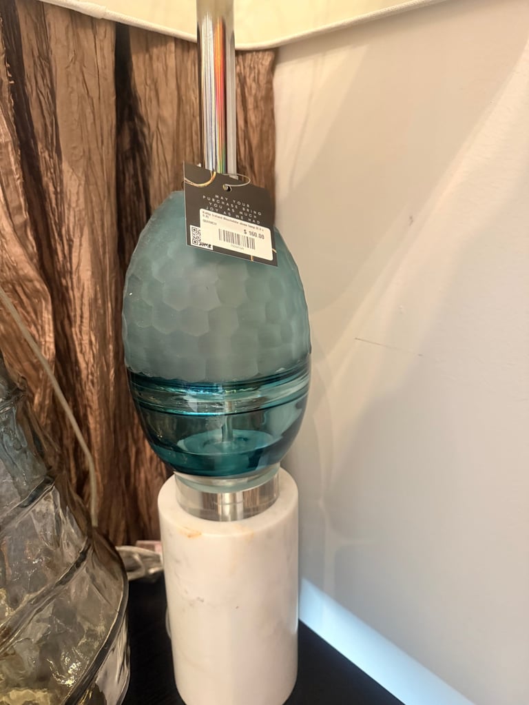 Blue Stone Lamp