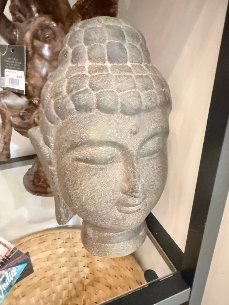 Grey Buddha Head