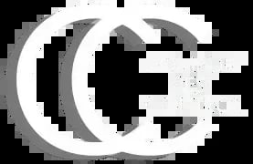 Comfort Pest Control logo with interlocking double C letters and text in white and gray on black background