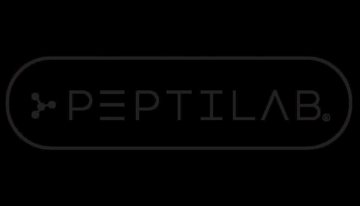 PEPTILAB official logo with stylized X symbol on dark background